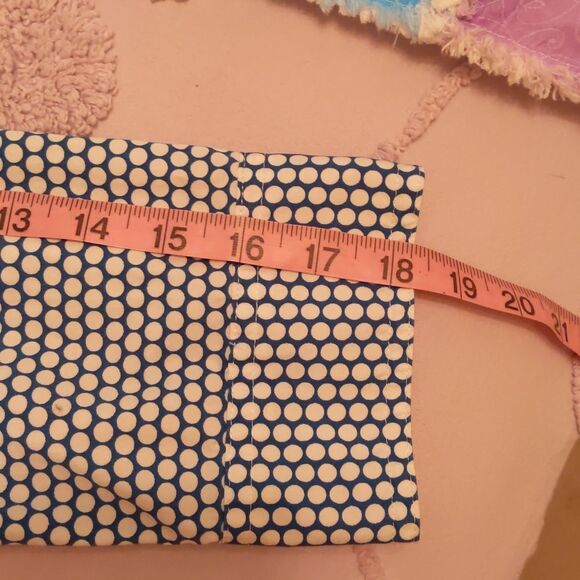 Van Heusen Blue Dot Button Down Cotton Shirt Size M - Picture 7 of 7